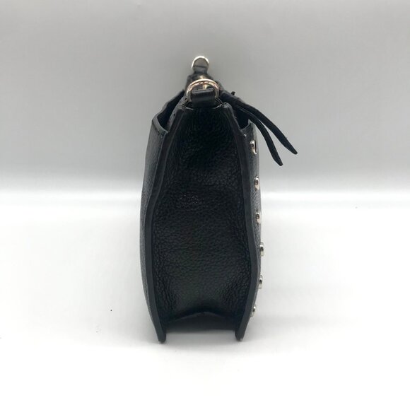 Brighton Black Pebbled Leather Preety Tough Rox Crossbody - Picture 3 of 12